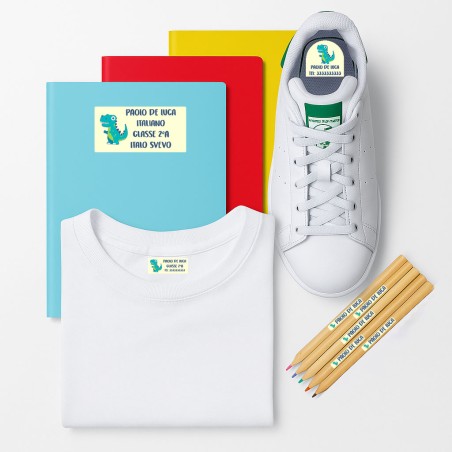 Pack Etichette Animali Personalizzate Set Completo di Etichette Adesive Termoadesive