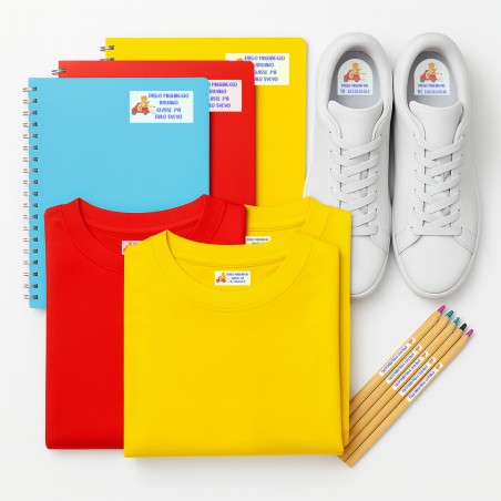 Pack Etichette Animali Personalizzate Set Completo di Etichette Adesive Termoadesive