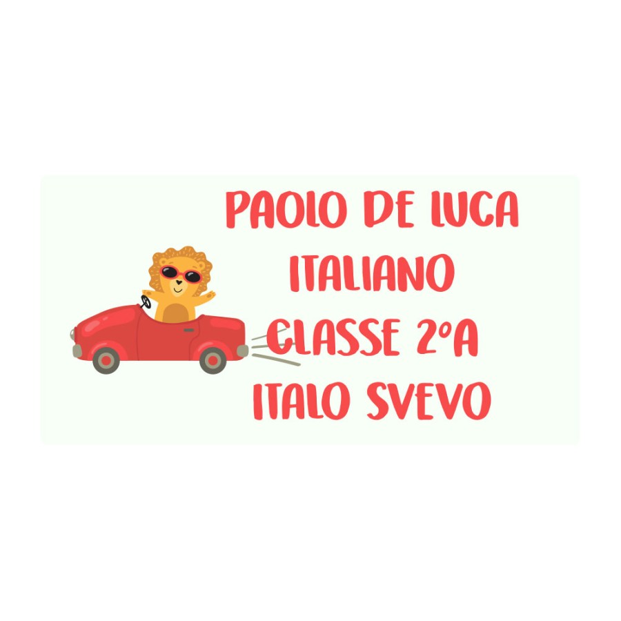 Pack Etichette Animali Personalizzate Set Completo di Etichette Adesive Termoadesive