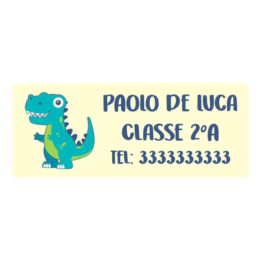 Pack Etichette Animali Personalizzate Set Completo di Etichette Adesive Termoadesive
