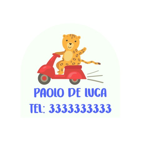 Pack Etichette Animali Personalizzate Set Completo di Etichette Adesive Termoadesive