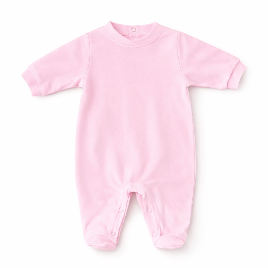 Tutina neonato personalizzata rosa fronte con nome e foto in cotone - crea online