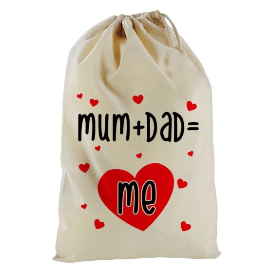 Sacchetto nascita bimbo mum + dad me Per la famiglia