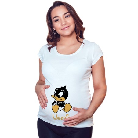 Maglia premaman personalizzata con nome baby duffy Cartoon