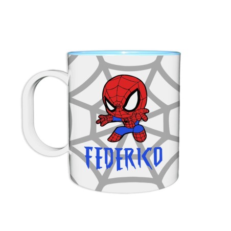 Tazza in plastica personalizzata con nome baby spiderman