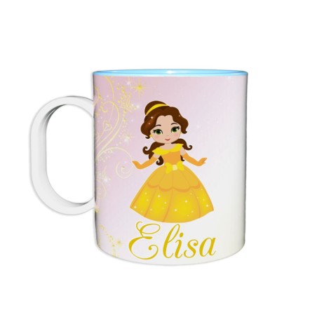 Tazza in plastica personalizzata con nome baby principessa bella Cartoon