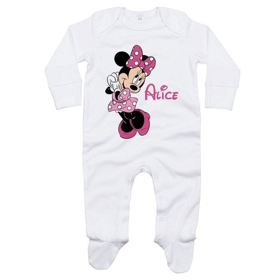 Tutina neonata personalizzata con nome cute minnie Cartoon