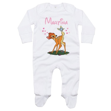 Tutina neonato personalizzata con nome bambi