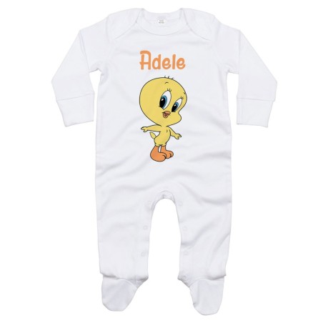 Tutina neonata personalizzata con nome baby titti