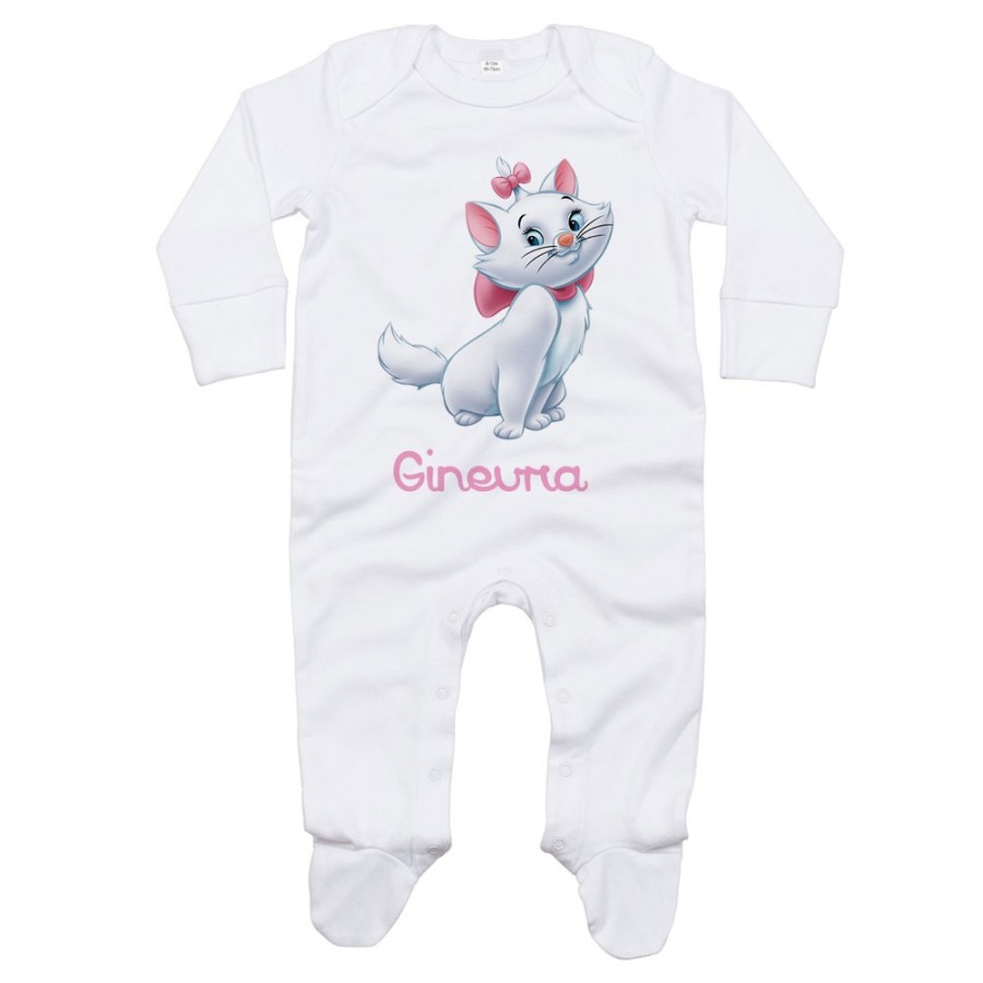 Tutina neonata personalizzata con nome minou Cartoon