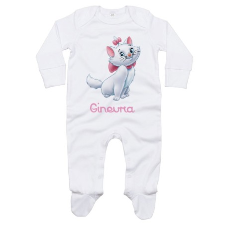 Tutina neonata personalizzata con nome minou