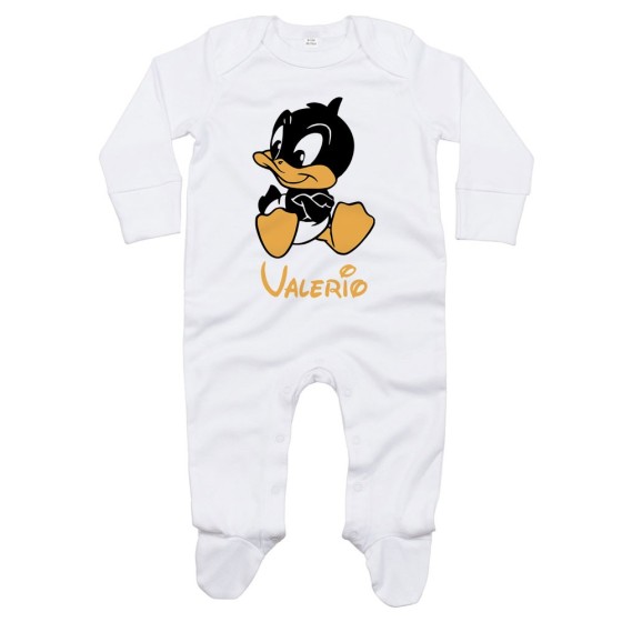 Tutina neonato personalizzata con nome baby duffy Cartoon
