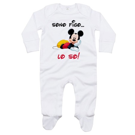 Tutina neonato sono figo lo so con topolino