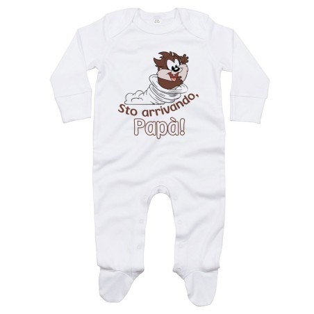 Tutina neonato baby taz sto arrivando papà