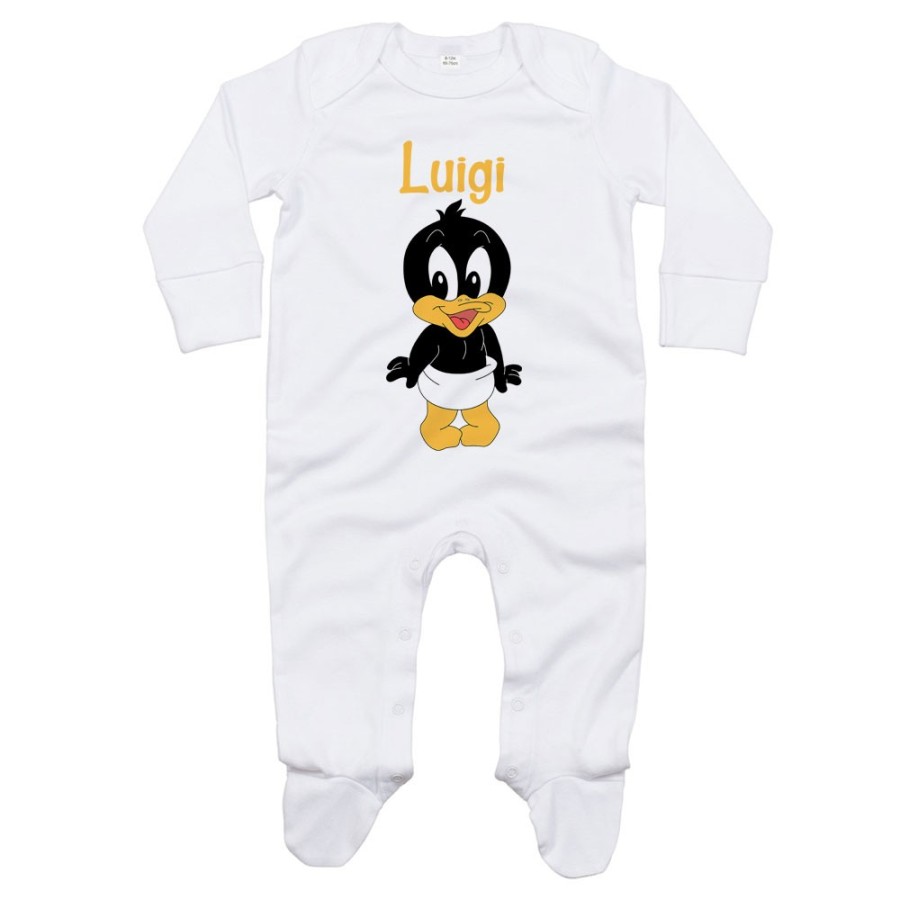 Tutina neonato personalizzata con nome baby duffy Cartoon