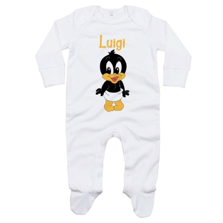 Tutina neonato personalizzata con nome baby duffy