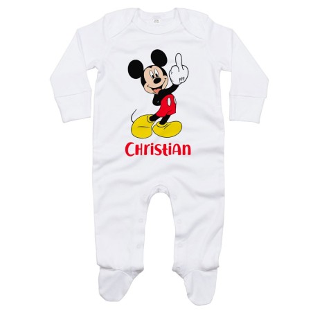 Tutina neonato personalizzata con nome topolino - minnie...