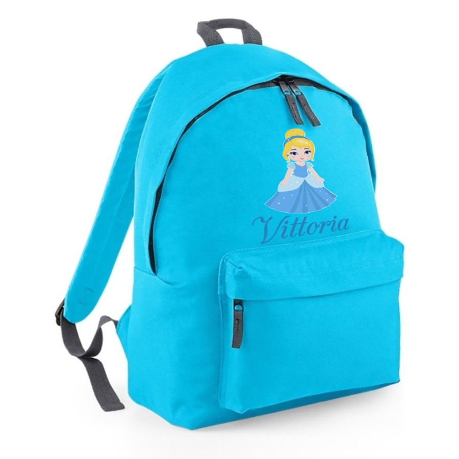Zaino personalizzato con nome baby principessa cenerentola Cartoon