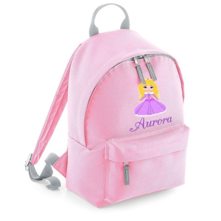 Zaino personalizzato con nome baby principessa aurora