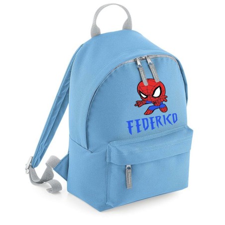 Zaino personalizzato con nome baby spiderman