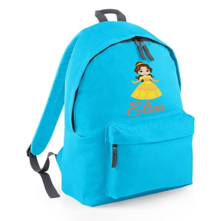 Zaino personalizzato con nome baby principessa bella Cartoon