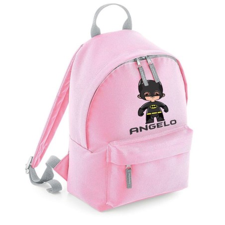 Zaino personalizzato con nome baby batman Cartoon