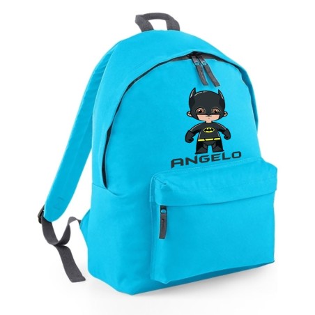 Zaino personalizzato con nome baby batman Cartoon