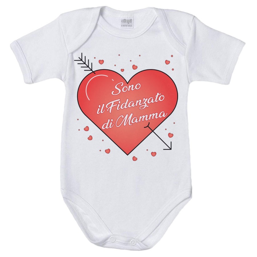 Body neonato sono il fidanzato di mamma con cuori Per la mamma