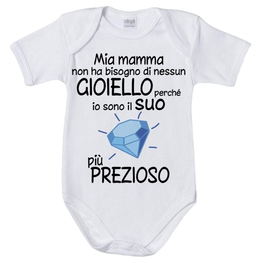Body neonato mia mamma non ha bisogno di nessun gioiello perchè sono il suo diamante più prezioso Per la mamma