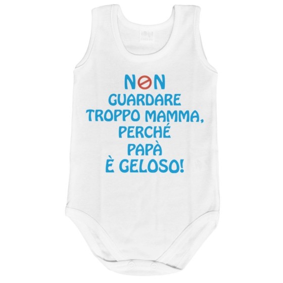 Body neonato non guardare troppo mamma perché papà è geloso Per la mamma