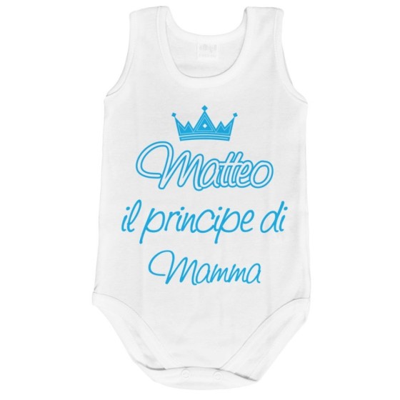 Body neonato personalizzato con nome il principe di mamma la principessa di mamma e corona Per la mamma