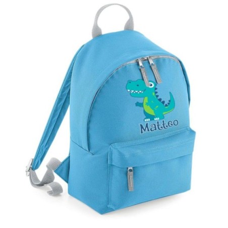 Zaino personalizzato con nome dinosauro Animali