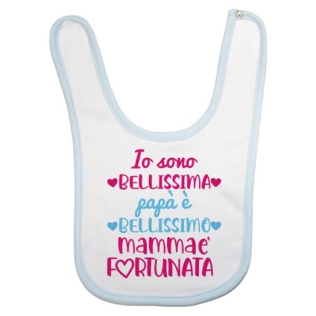 Bavaglino neonato io sono bellissimo papà è bellissimo mamma è fortunata Per la mamma