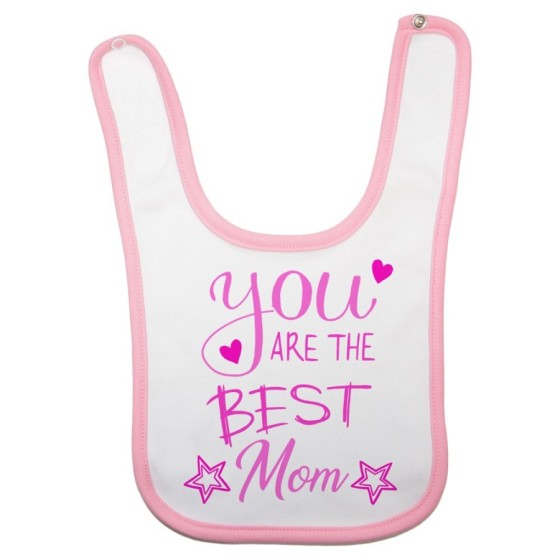 Bavaglino neonato you are the best mom star Per la mamma