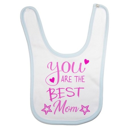 Bavaglino neonato you are the best mom star Per la mamma