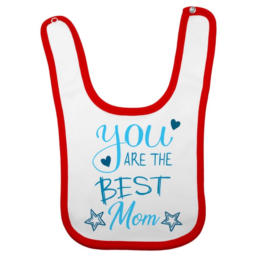 Bavaglino neonato you are the best mom star Per la mamma