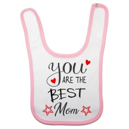 Bavaglino neonato you are the best mom star Per la mamma