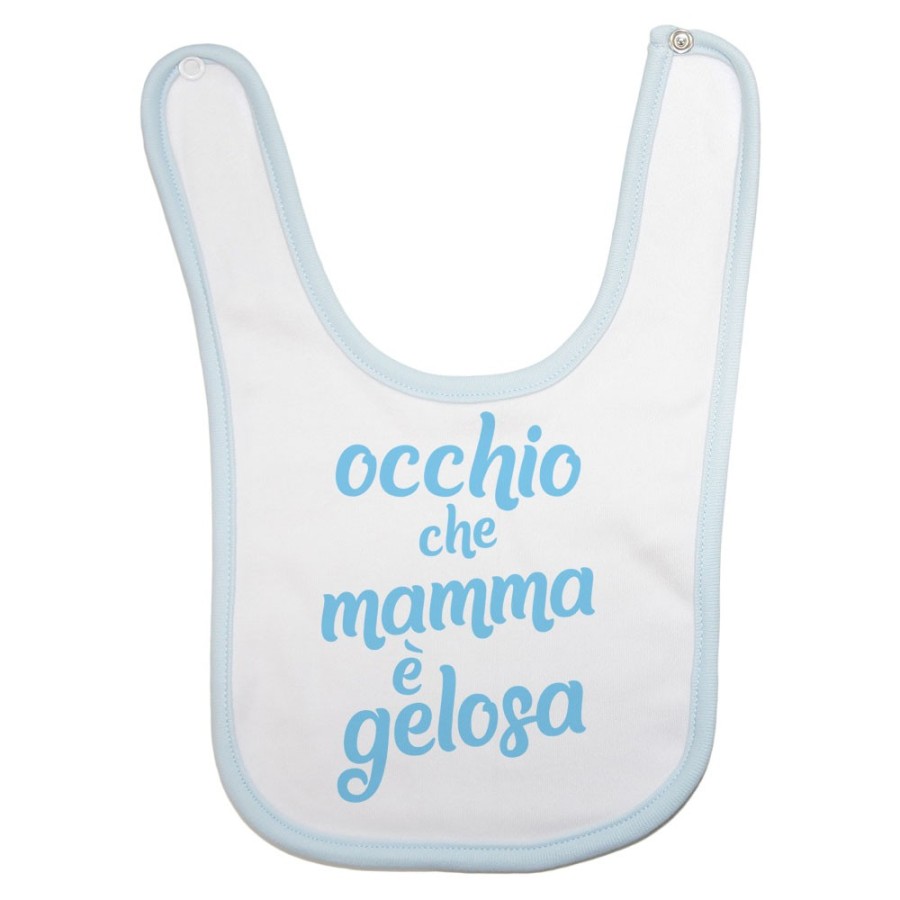 Bavaglino neonato occhio che mamma è gelosa Per la mamma