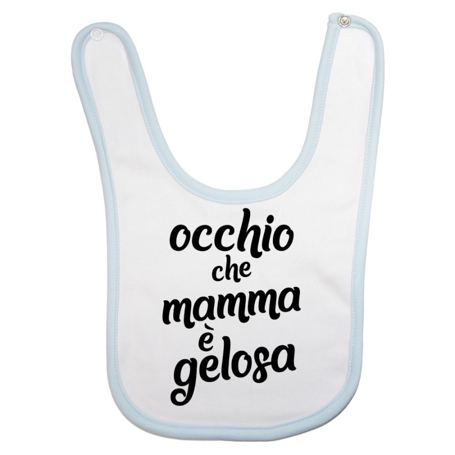 Bavaglino neonato occhio che mamma è gelosa Per la mamma