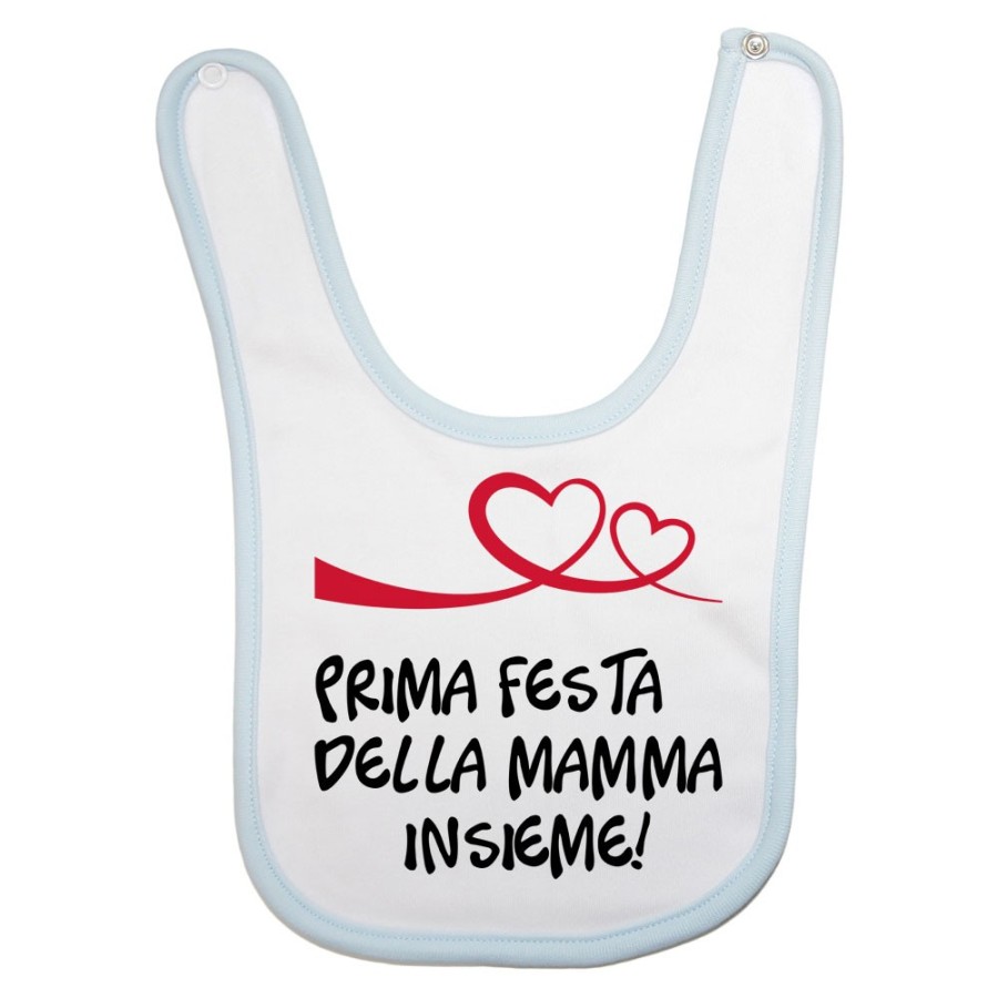 Bavaglino neonato prima festa della mamma insieme Per la mamma