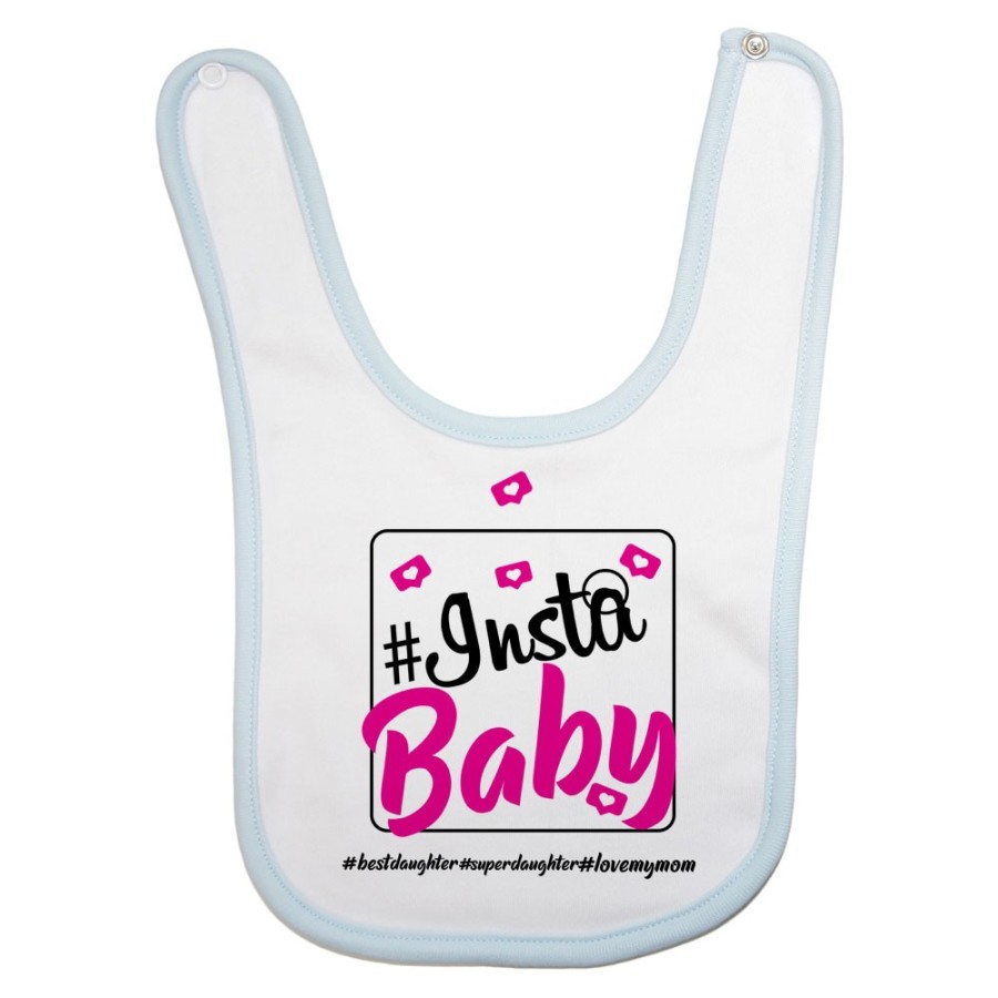 Bavaglino neonato insta baby i love my mom Per la mamma