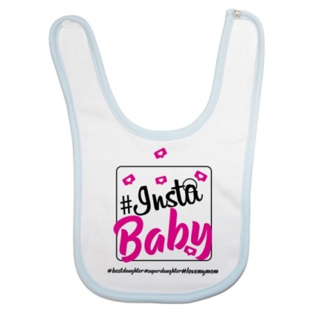 Bavaglino neonato insta baby i love my mom Per la mamma