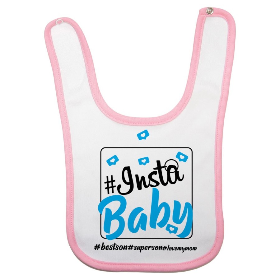 Bavaglino neonato insta baby i love my mom Per la mamma
