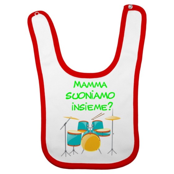 Bavaglino neonato mamma suoniamo insieme Per la mamma