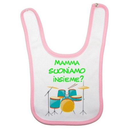 Bavaglino neonato mamma suoniamo insieme Per la mamma