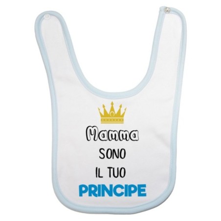 Bavaglino neonato mamma sono il tuo principe