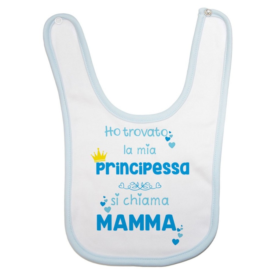 Bavaglino neonato ho trovato la mia principessa si chiama mamma Per la mamma