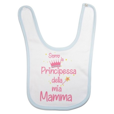 Bavaglino neonato sono il principe della mia mamma la principessa della mia mamma Per la mamma