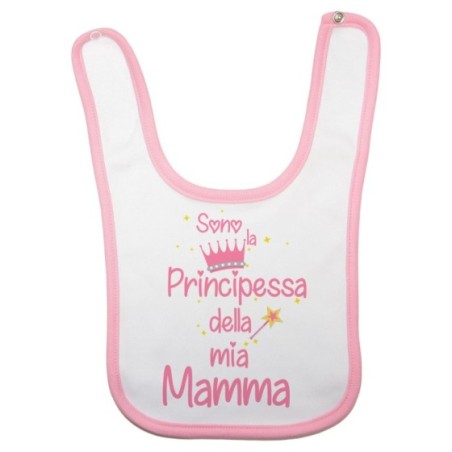 Bavaglino neonato sono il principe della mia mamma la principessa della mia mamma Per la mamma