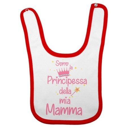 Bavaglino neonato sono il principe della mia mamma la principessa della mia mamma Per la mamma